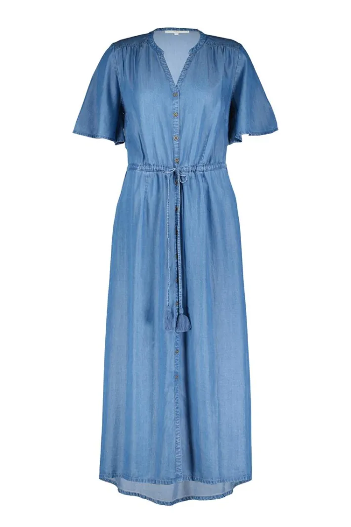 DiDi Dress Jazzy Denim mid blue- Denim | Jurken & Tunieken