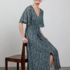DiDi Dress Jazzy in granite green with dots in a row- Jurken & Tunieken