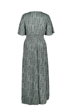 DiDi Dress Jazzy in granite green with dots in a row- Jurken & Tunieken