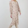 DiDi Dress Jewel Ecru Happy leaves print- Jurken & Tunieken