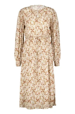 DiDi Dress Jewel Ecru Happy leaves print- Jurken & Tunieken