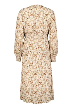 DiDi Dress Jewel Ecru Happy leaves print- Jurken & Tunieken