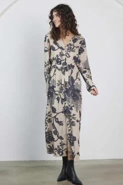 DiDi Dress Joyful Grey Ensemble print- Jurken & Tunieken