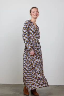 DiDi Dress Joyful in offwhite with Cosmic dreams print- Jurken & Tunieken