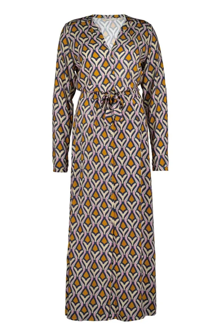 DiDi Dress Joyful in offwhite with Cosmic dreams print- Jurken & Tunieken