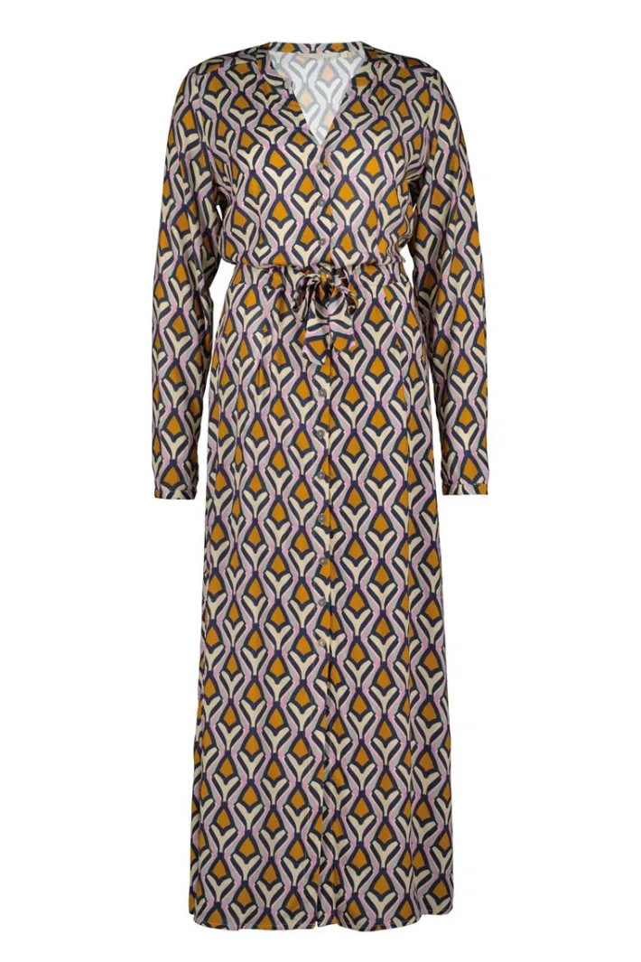 DiDi Dress Joyful in offwhite with Cosmic dreams print- Jurken & Tunieken