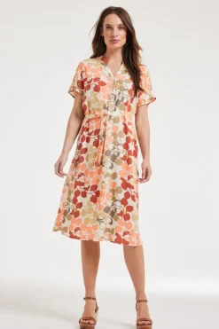 DiDi Dress Mauro Bright leaves print- Jurken & Tunieken