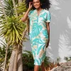 DiDi Dress Mauro Offwhite Bahia print- Jurken & Tunieken