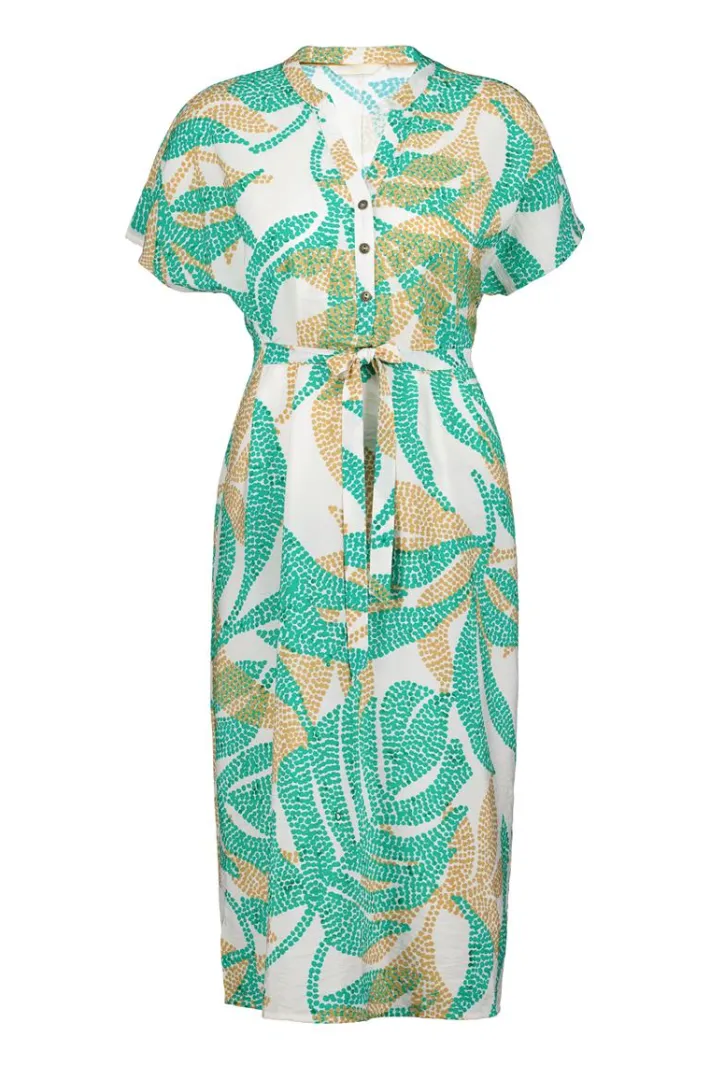 DiDi Dress Mauro Offwhite Bahia print- Jurken & Tunieken