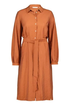 DiDi Dress Maya in Ginger brown- Jurken & Tunieken