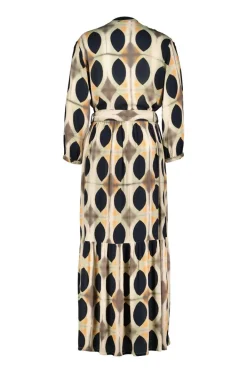 DiDi Dress Melody Sand with Monsoon print- Jurken & Tunieken