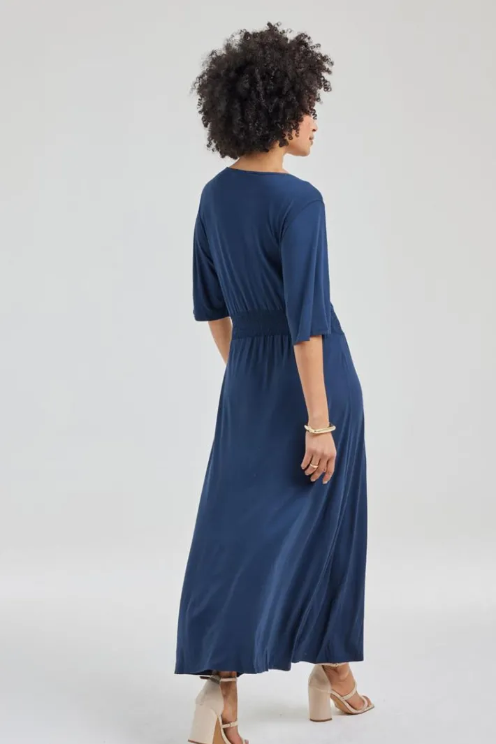 DiDi Dress Naomi in Dark navy- Basics | Jurken & Tunieken