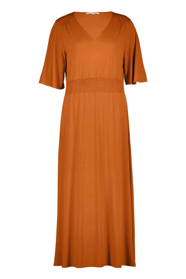 DiDi Dress Naomi in Ginger Brown- Basics | Jurken & Tunieken