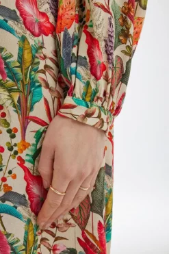 DiDi Dress Noble Offwhite Amazing print- Jurken & Tunieken