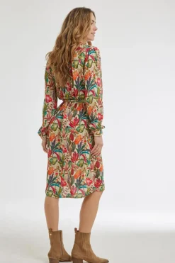 DiDi Dress Noble Offwhite Amazing print- Jurken & Tunieken