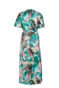 DiDi Dress Nova in Light grey with dreamscape print- Jurken & Tunieken