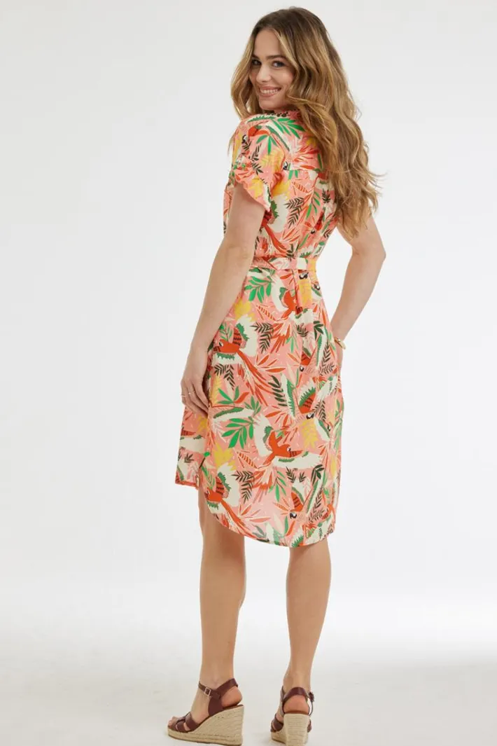 DiDi Dress Ruffle Palooza print- Jurken & Tunieken