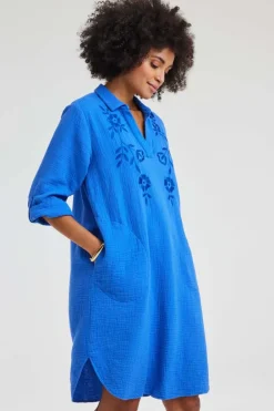 DiDi Dress Vulcano Ampora blue- Jurken & Tunieken