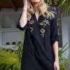 DiDi Dress Vulcano Black- Jurken & Tunieken