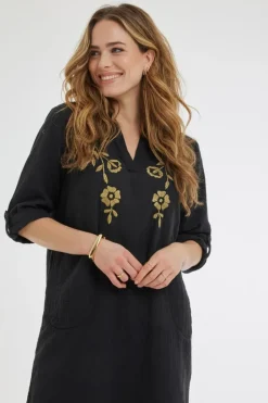 DiDi Dress Vulcano Black- Jurken & Tunieken