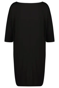 DiDi Easy loose dress 3/4 sleeves zwart- Basics | Jurken & Tunieken