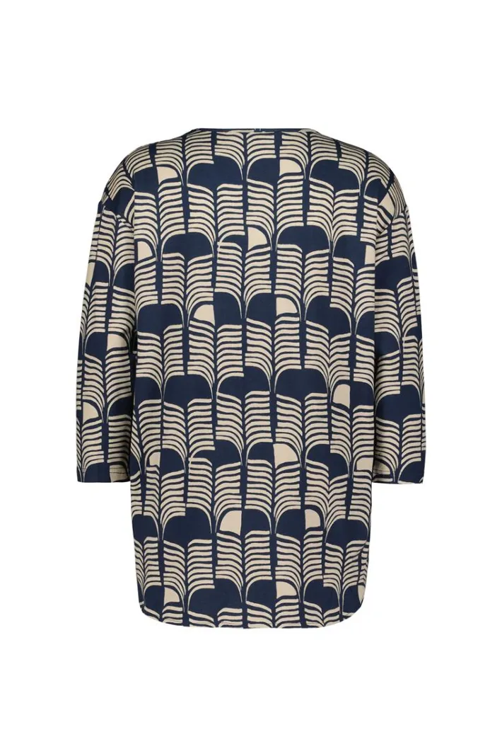 DiDi Fancy V-tee Dark blue Glow print- T-shirts & Tops