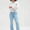 DiDi Flared denim pants bleached- Denim | Lange Broeken