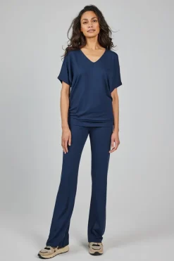 DiDi Flared leggings, donkerblauw- Leggings | Basics