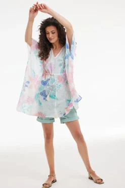 DiDi Kaftan Lagoon Bitmap print- Kaftans En Kimonos | Jurken & Tunieken