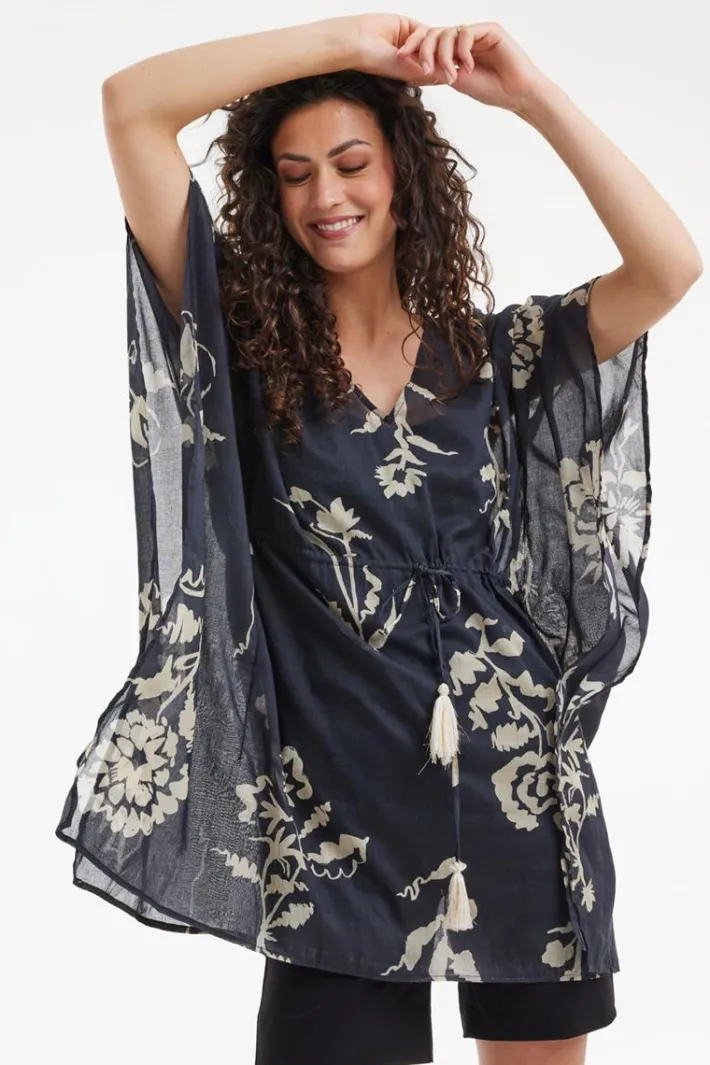DiDi Kaftan Lagoon Bouquet hunt- Kaftans En Kimonos | Jurken & Tunieken