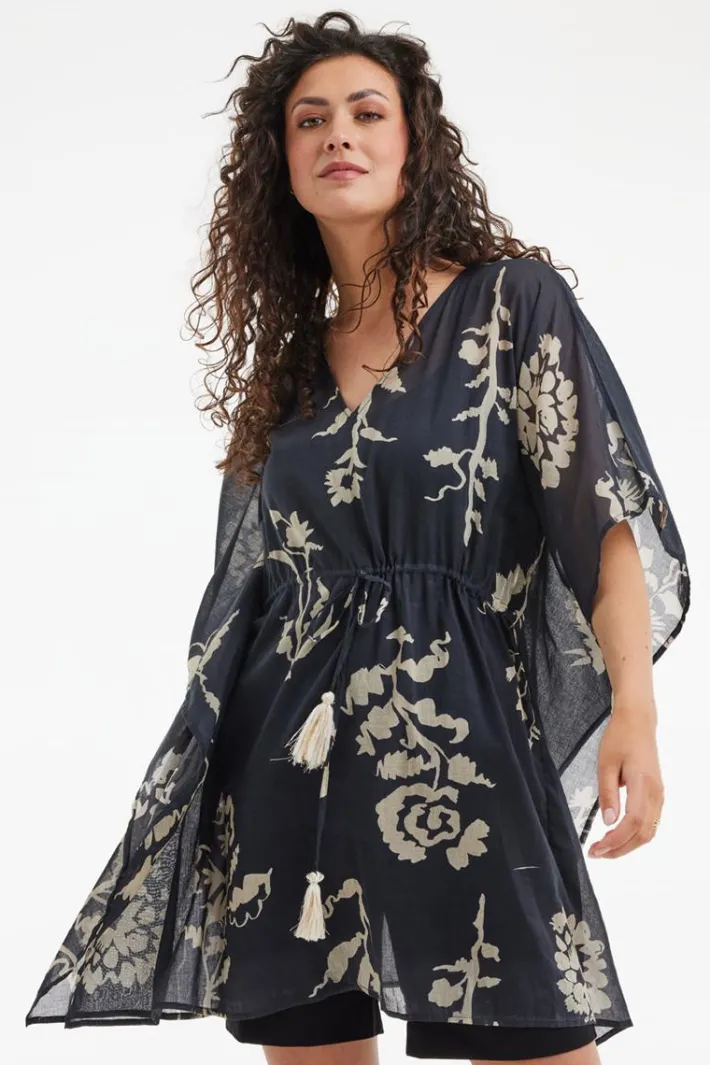 DiDi Kaftan Lagoon Bouquet hunt- Kaftans En Kimonos | Jurken & Tunieken