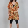 DiDi Kaftan Yassina in Copper with Palma print- Kaftans En Kimonos | Jurken & Tunieken