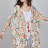 DiDi Kaftan Yassina in Offwhite with Maritimo print- Kaftans En Kimonos | Jurken & Tunieken
