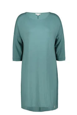DiDi Loose dress 3/4 sleeves Atlantic green- Basics | Jurken & Tunieken