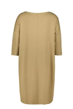 DiDi Loose dress 3/4 sleeves Kelp sand- Basics | Jurken & Tunieken