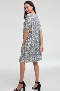 DiDi Loose dress Baya Pixel print- Jurken & Tunieken