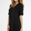 DiDi Loose dress Bisou Black- Basics | Jurken & Tunieken