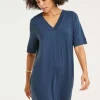 DiDi Loose dress Bisou Dark blue- Basics | Jurken & Tunieken
