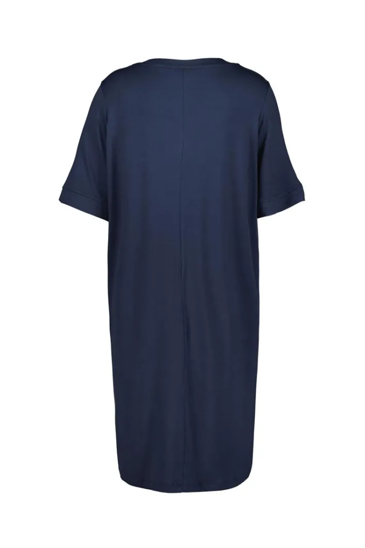 DiDi Loose dress Bisou Dark blue- Basics | Jurken & Tunieken