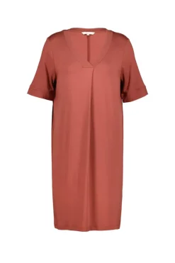 DiDi Loose dress Bisou Rust red- Basics | Jurken & Tunieken