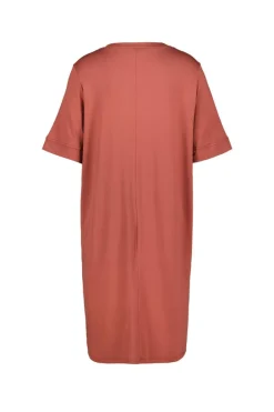 DiDi Loose dress Bisou Rust red- Basics | Jurken & Tunieken