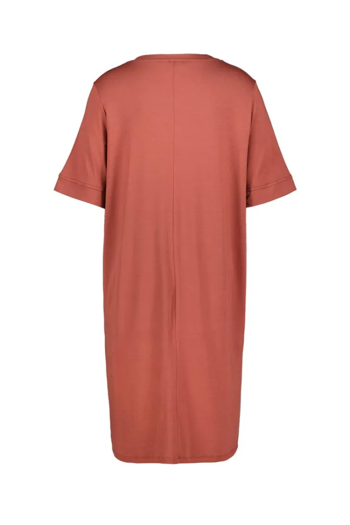 DiDi Loose dress Bisou Rust red- Basics | Jurken & Tunieken