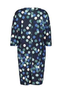 DiDi Loose dress Fancy Dark blue Fuji print- Jurken & Tunieken