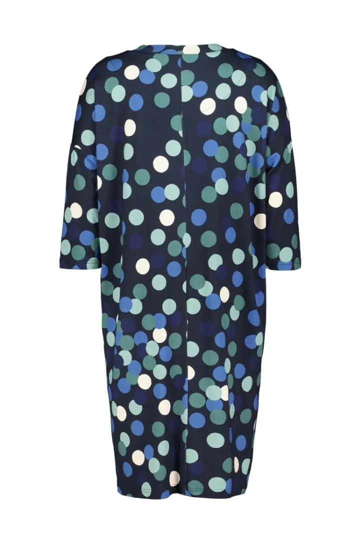DiDi Loose dress Fancy Dark blue Fuji print- Jurken & Tunieken
