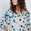 DiDi Loose dress Fancy Feather grey Fuji print- Jurken & Tunieken