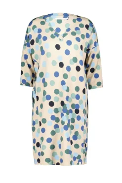 DiDi Loose dress Fancy Feather grey Fuji print- Jurken & Tunieken