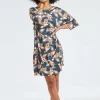 DiDi Loose dress Freedom Skydancer print- Jurken & Tunieken