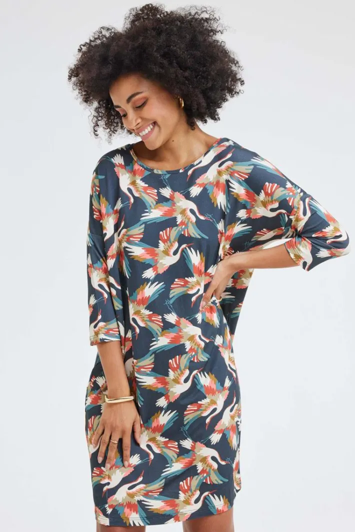 DiDi Loose dress Freedom Skydancer print- Jurken & Tunieken