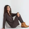 DiDi Loose dress Indy Dark chocolate- Basics | Jurken & Tunieken