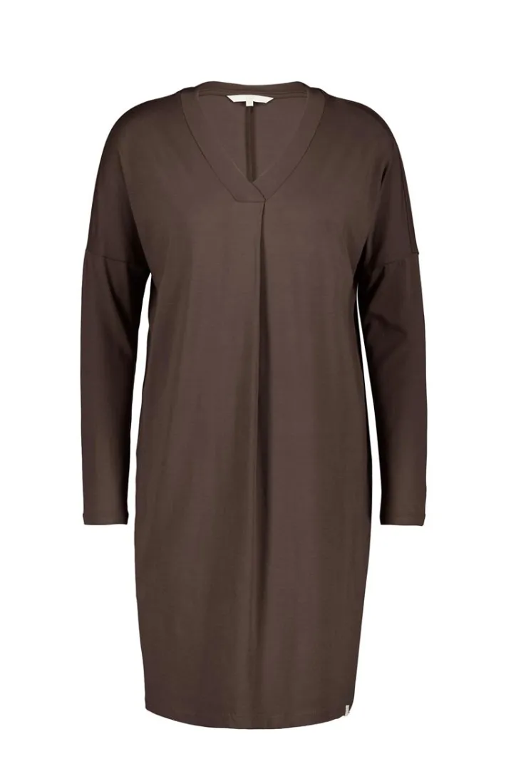 DiDi Loose dress Indy Dark chocolate- Basics | Jurken & Tunieken